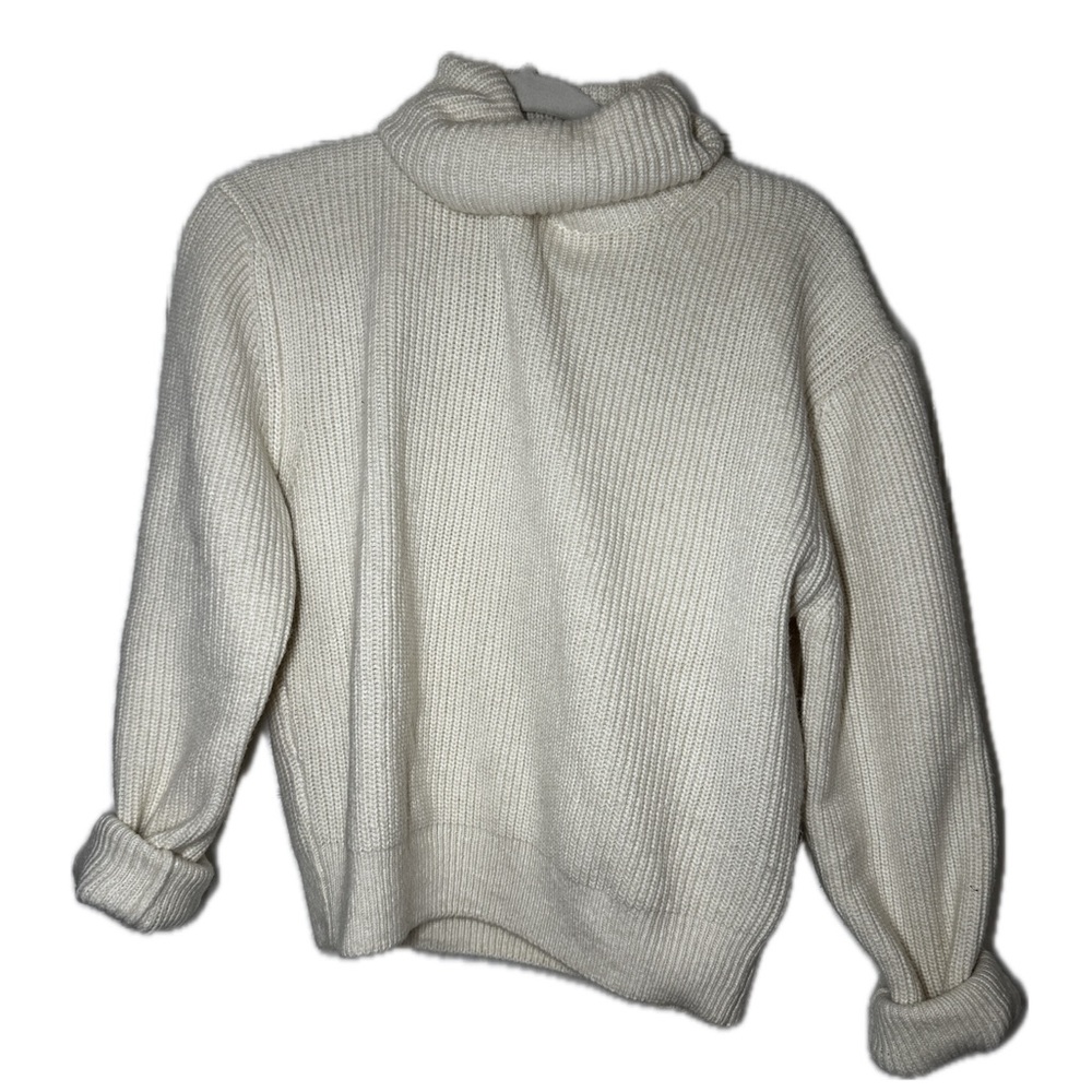 HM Cream Knit Turtleneck